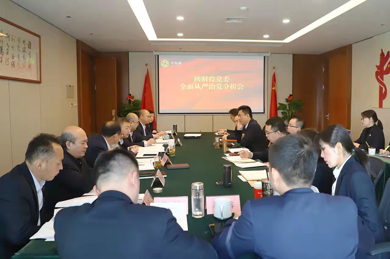 陜財投黨委召開落實全面從嚴治黨分析會